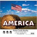 America! Wall Calendar - Stapled: 2024 Logo Printed