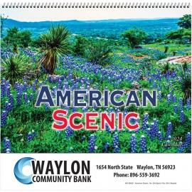 American Scenic Wall Calendar - Spiral: 2024 Custom Printed  American Scenic Wall Calendar - Spiral: 2024 Custom Printed