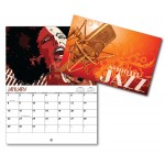 Personalized 13 Month Mini Custom Photo Appointment Wall Calendar - SMOOTH JAZZ