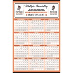 Logo Printed Yearly Calendar w/Large Date