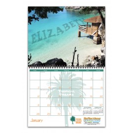 Logo Printed Reflections Wire-bound 14-Month/13-Photo Wall Calendar