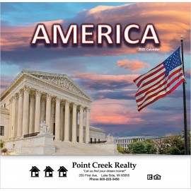 Custom Imprinted America! Wall Calendar: 2026 Stapled