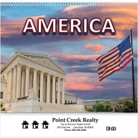 America! Wall Calendar: 2026 Spiral Bound Custom Printed  America! Wall Calendar: 2026 Spiral Bound Custom Printed
