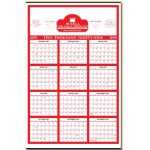 Yearly View Commercial Wall Calendar (22"x34") Custom Imprinted
