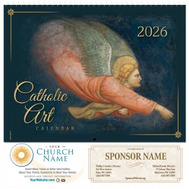 Personalized Traditional Catholic Art 2026 Spiral Bound Calendar (English)