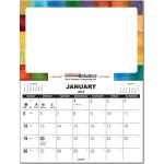 Re-positionable Wall Calendar Write On Write Off Surface and Tear Off Pad Logo Printed