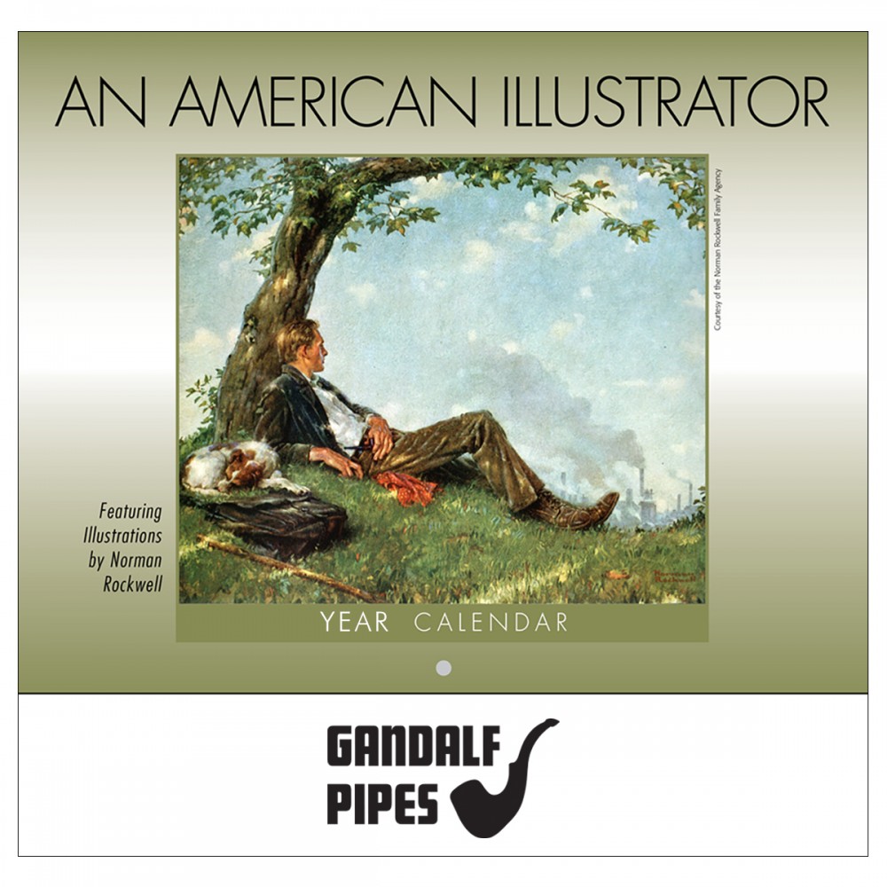 2024 An American Illustrator Wall Calendar Stapled Logo Printed