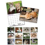 Logo Printed 13 Month Custom Appointment Wall Calendar - KITTENS