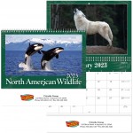 Full Color North America Wildlife Spiral Calendar with Logo