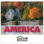 Logo Printed 2024 America! Wall Calendar - Stapled