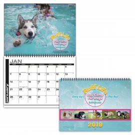 Custom Imprinted Promote.Pet Spotlight Wire-Bound 2-Photo/12-Month Wall Calendar