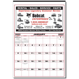 Custom Imprinted Commercial Wall Calendar - Memo Style  Custom Imprinted Commercial Wall Calendar - Memo Style