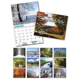 Logo Printed 13 Month Custom Appointment Wall Calendar - SCENIC VIEW  Logo Printed 13 Month Custom Appointment Wall Calendar - SCENIC VIEW