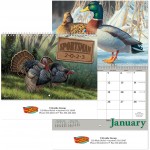 Full Color Sportsman Spiral Wall Calendar with Logo