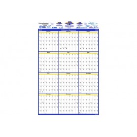 Personalized Vertical Laminated Double Sided Wall Planner (18" x 24")