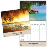 Beaches Wall Cal Stitched Custom Printed