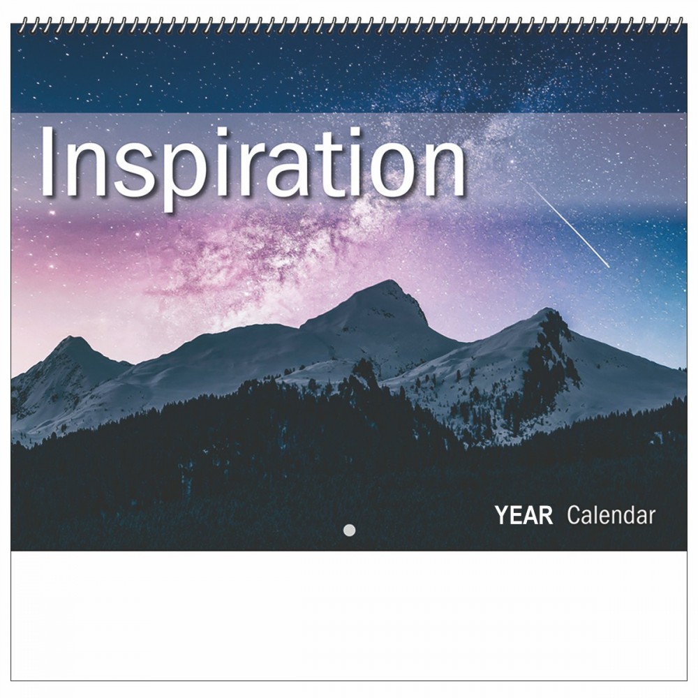 Personalized 2024 Inspiration Wall Calendar - Spiral