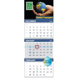 Custom Imprinted Custom 3-Month Commercial Wall Calendar