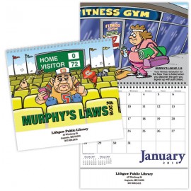 Logo Printed Murphy's Laws Wall Calendar Spiral  Logo Printed Murphy