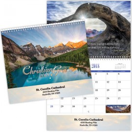 Personalized Christian Grace Spiral Wall Calendar