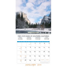 Deluxe Executive American Scenery Wall Calendar Custom Imprinted  Deluxe Executive American Scenery Wall Calendar Custom Imprinted