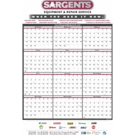 Logo Printed Vertical Laminated Wall Planner (24"x37")