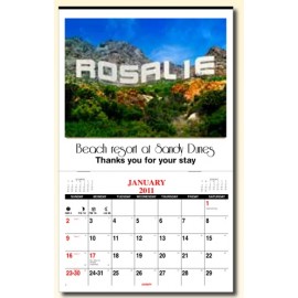 Logo Printed Personalized Monthly Wall Calendar - 1 Photo  Logo Printed Personalized Monthly Wall Calendar - 1 Photo