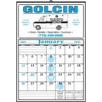 12-Sheet Calendar w/Open Date Blocks & Notation Space Custom Printed