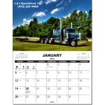 Re-positionable Wall Calendar W/ Custom Picture and Tear Off Pad Custom Imprinted
