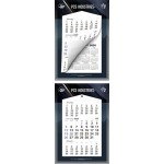 Poster Calendar With 3 Month At A Glance Pad (13''X 19'') Logo Printed