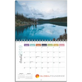 Logo Printed 12 Photos Custom Wall Calendars (11"x17")  Logo Printed 12 Photos Custom Wall Calendars (11"x17")