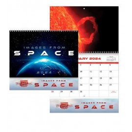 Logo Printed Luxe Images From Space Spiral Wall Calendar