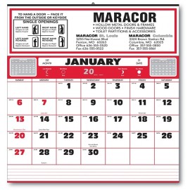 Blank Memo Half Apron Calendar w/Centered Numbers Logo Printed  Blank Memo Half Apron Calendar w/Centered Numbers Logo Printed