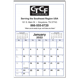 Logo Printed Huge Economy Contractor Calendar