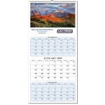 3 Month Wall Calendar with 12 Full Color Custom Photos. "The Calendar of Many Colors" Logo Printed