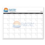 Wall Calendar, Small Dry Erase Logo Printed