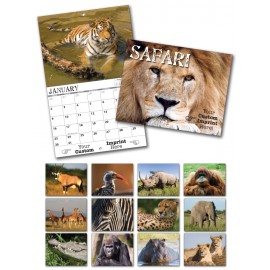Logo Printed 13 Month Custom Appointment Wall Calendar - SAFARI  Logo Printed 13 Month Custom Appointment Wall Calendar - SAFARI