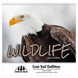 Custom Imprinted Wildlife Wall Calendar: 2026 Spiral Bound