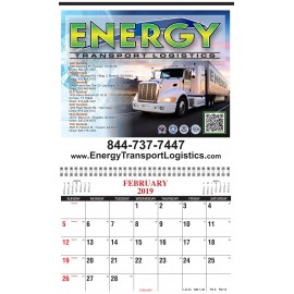 Custom Spiral Wall Calendar w/ Color Picture Custom Printed  Custom Spiral Wall Calendar w/ Color Picture Custom Printed