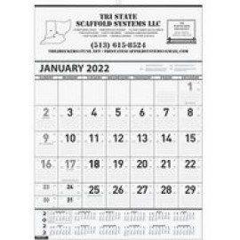 Contractor Wall Calendar w/2 Color Imprint (18"x25") Custom Printed