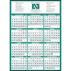 Logo Printed Yearly Calendar (19" x 26 ")  Logo Printed Yearly Calendar (19" x 26 ")