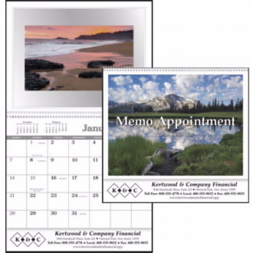 Custom Imprinted Triumph Memo Appointment Calendar w/Picture ...