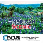 Logo Printed American Scenic Wall Calendar - Stapled: 2024