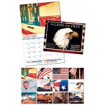 13 Month Custom Appointment Wall Calendar - LAND OF THE FREE Custom Imprinted