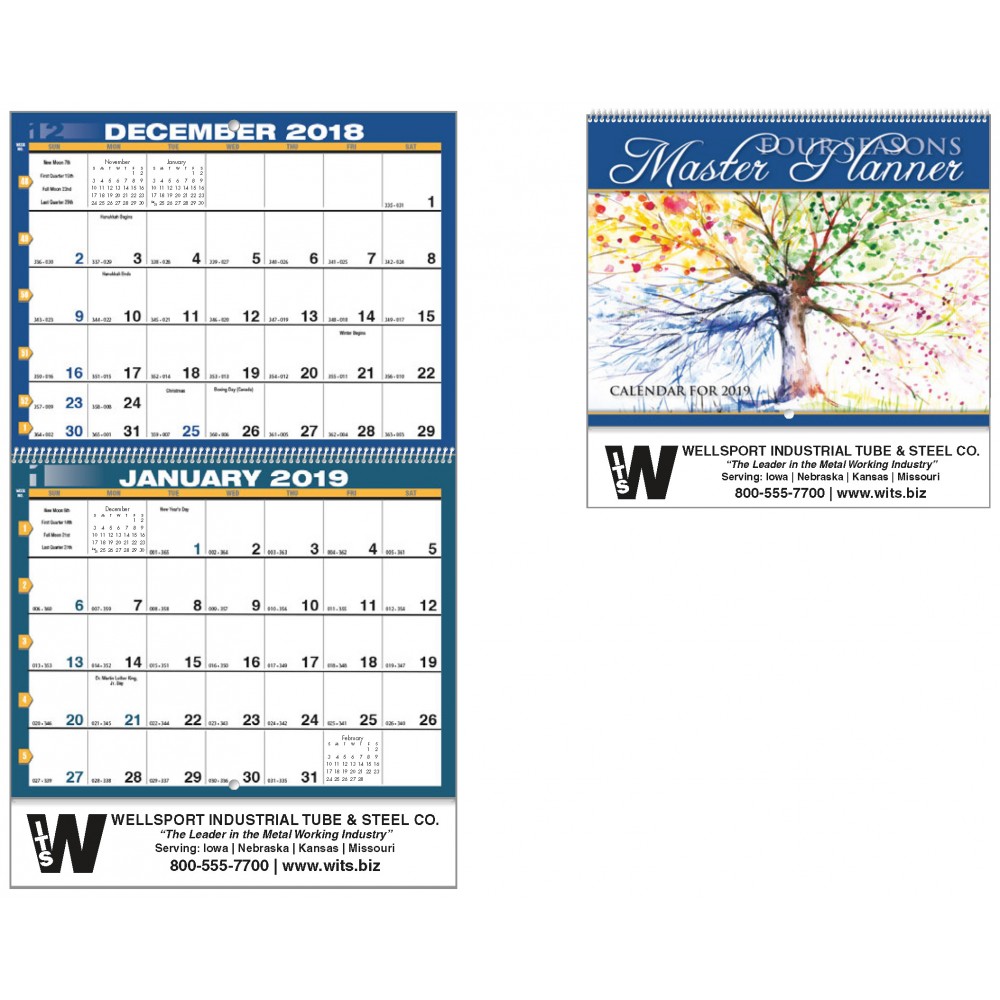 Personalized Four Seasons Master Planner Calendar