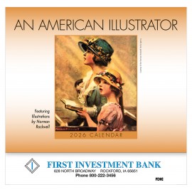 Personalized An American Illustrator Wall Calendar: 2026 Stapled