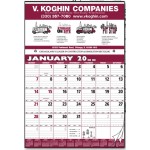 Logo Printed Contractor/Production Scheduling 12 Sheet Calendar