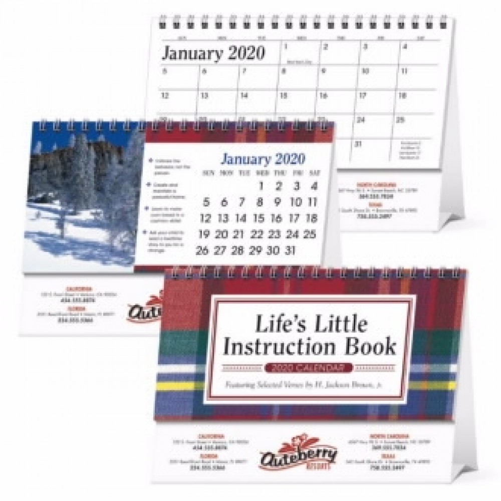 Triumph Life's Little Instruction Book Desk Calendar Logo Printed Triumph Life's Little Instruction Book Desk Calendar Logo Printed