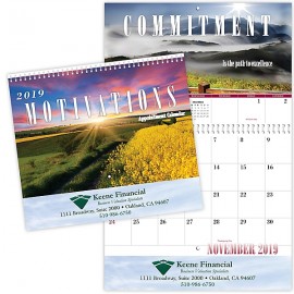 Motivations Appointment Spiral Wall Calendar Custom Imprinted  Motivations Appointment Spiral Wall Calendar Custom Imprinted