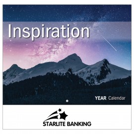 Logo Printed 2024 Inspiration Wall Calendar - Stapled